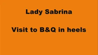 Lady Sabrina visits B&Q in heels