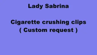 Lady Sabrina smoking in heels