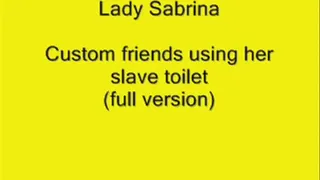 Lady Sabrina Slave toilet