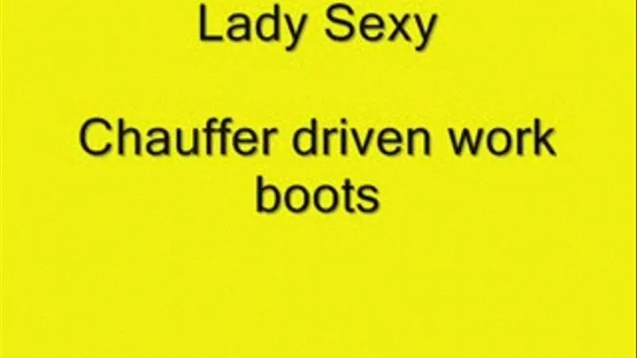 Lady Sexy Chauffer Driven Work Boots