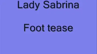 Lady Sabrina Foot tease