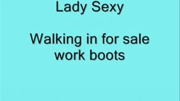 Lady Sexy Walking in her for sale boots