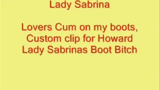 Lady Sabrina Custom boot cleaning clip for Howard