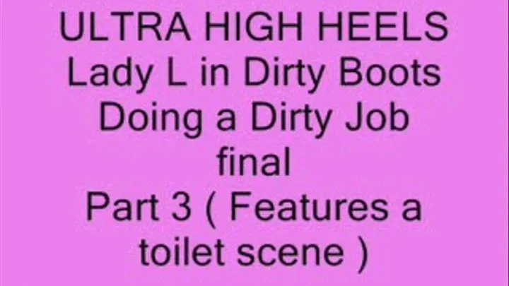 Lady L dirty job for dirty boots pt3 The Final Part