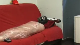 Electro punishment in Clingfilm 2