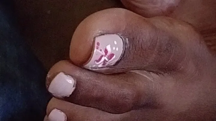 Ms Dee's Pink Ticklish Footjob