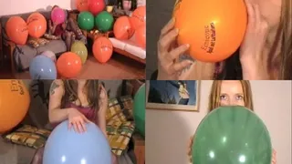 Sexy Cindy pops balloons