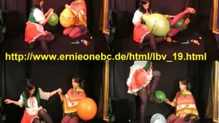 2 Girls balloonfun part 2