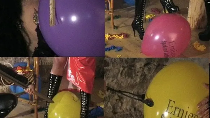 Alexx and Alisea's balloon torture2