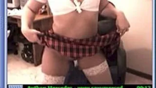 Wearing My School Girl Outfit - Fucking My Pussy Till I Cum