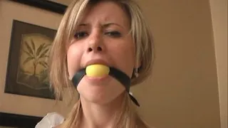 Stella's First Toe-Tie & Ball Gag!