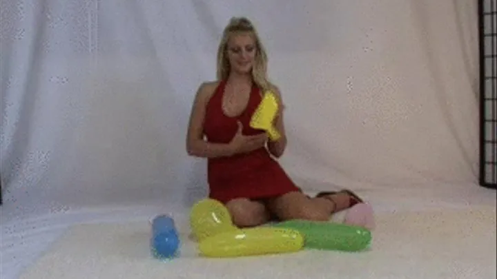 Model Iwona and her Balloons