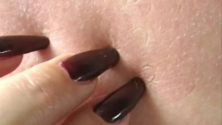 Dark Red Nail Back Scratch