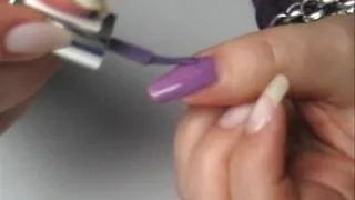 Classic Purple Nails