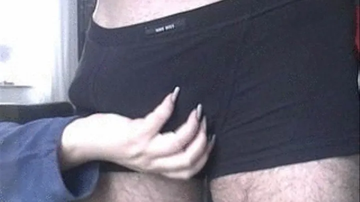 Cock Teasing in black pants