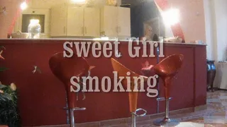 sweet smoking girl