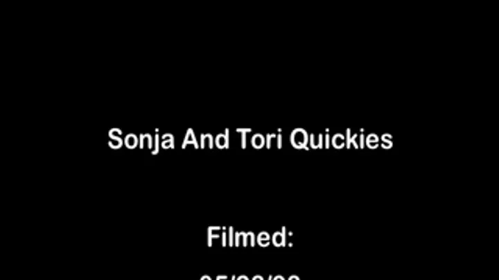 Sonja And Tori Quickies Full DVD