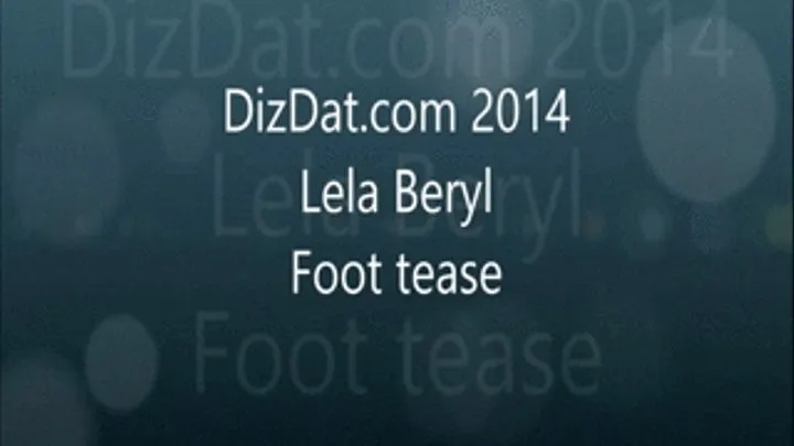 Lela Beryl Foot Tease