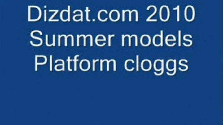 Summer models platform cloggs