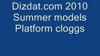 Summer models platform cloggs