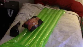 Squeezing Pillow and Swim Mat Between Legs with Vibrator--10 15--MVI 7056