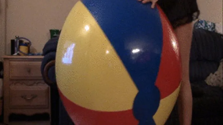 Deflating 46 Inch 3 Color Beach ball--10 23 14--MVI 6823