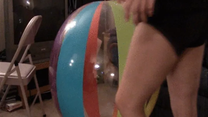 Humping and Jumping on Giant Beach Ball--9 27 14--MVI 6280