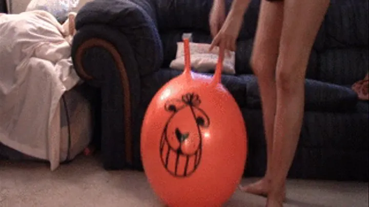 Bouncing on Space Hopper Ball--10 30 14--MVI 6842