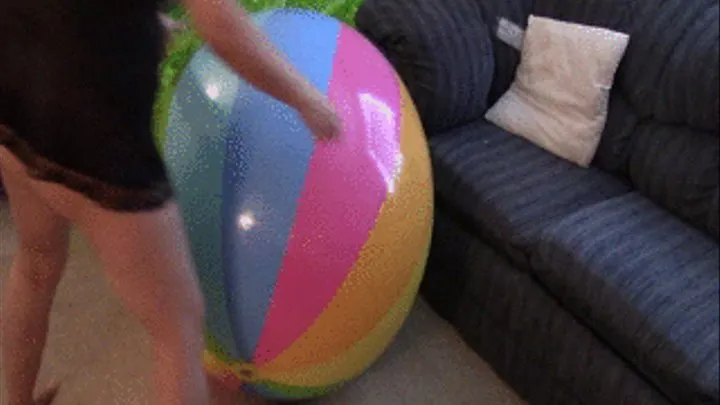 Grinding on Multi Colored Beach Ball Clip 2--11 2 14--MVI 6849