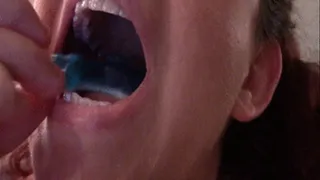 Playing with Gummy Shark in Mouth and Gulping--7 25 14--MVI 6151