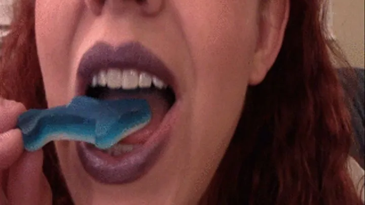 Playing with Gummy Shark in Mouth and Gulping it--7 19 14--MVI 6114