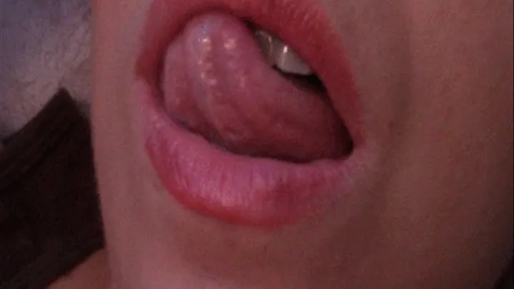 Sticking Tongue Out and Showing Taste Buds and Tongue Veins--9 1 14--MVI 6210