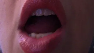 Licking Top Lip in Light Pink Lipstick--9 2 14--MVI 6208