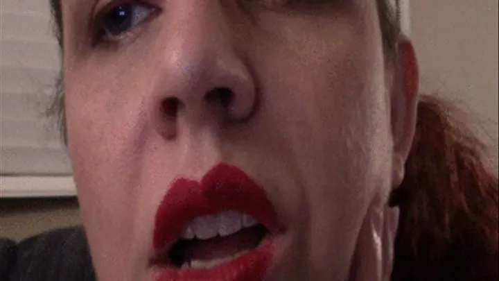 Lip Licking in Red Lip Gloss--9 5 14--MVI 6237