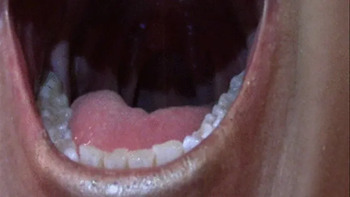 Flashlit Uvula and Tongue Views with Soft Moans--6 19 14--MVI 6030