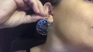 Trying on and Modeling Earrings- 8 2 20
