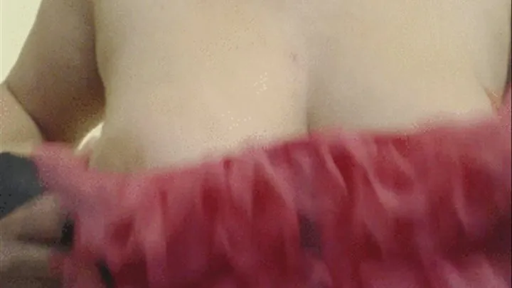 Boobs Shaking in Your Face in Pink corset--2 1 17--Video 236