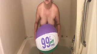 Humping 99 Cent Store Beach Ball in Jacuzzi Tub