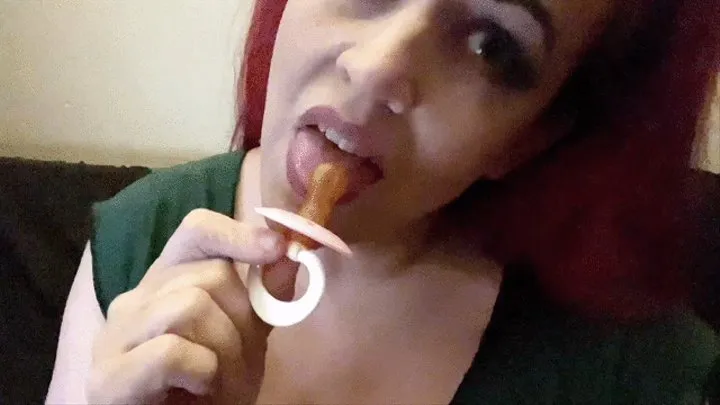 Licking and Sucking Pacifier- 12 29 23