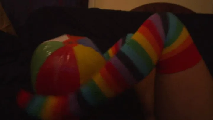 Rainbow Socks Beach Ball Play Part 1 -9 12 08-Video21