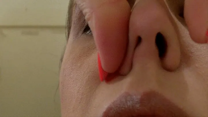 HD Nose Fetish Close-Up View (Full Size 720p) 109 0058