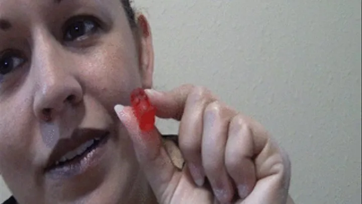 Chewing and Taunting Gummy Bears--MVI 6999