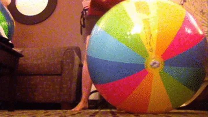 Humping Rainbow Beach Ball --IMG 7454