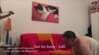 Test for Andy - part 2