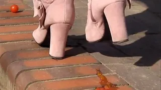 Pink boots outdoor crush