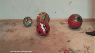 Balls crushed under old Boots