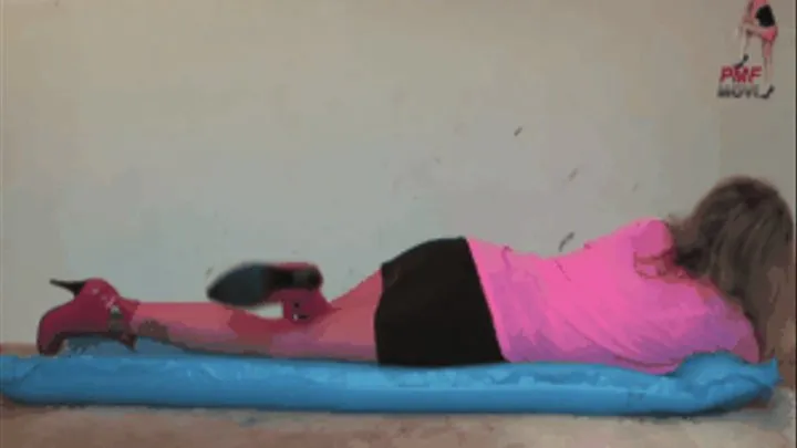 Infalatable Mattress under old pink Boots