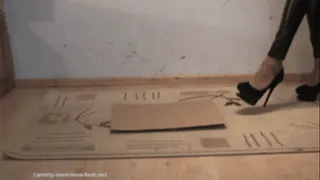 Cardboard under High Heels