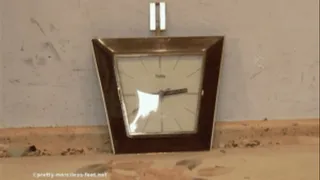 Wall clock under Sneakers