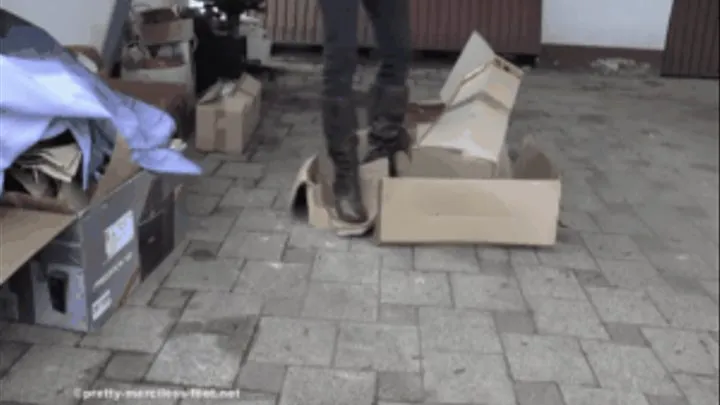 Cardboard boxes crushing 5